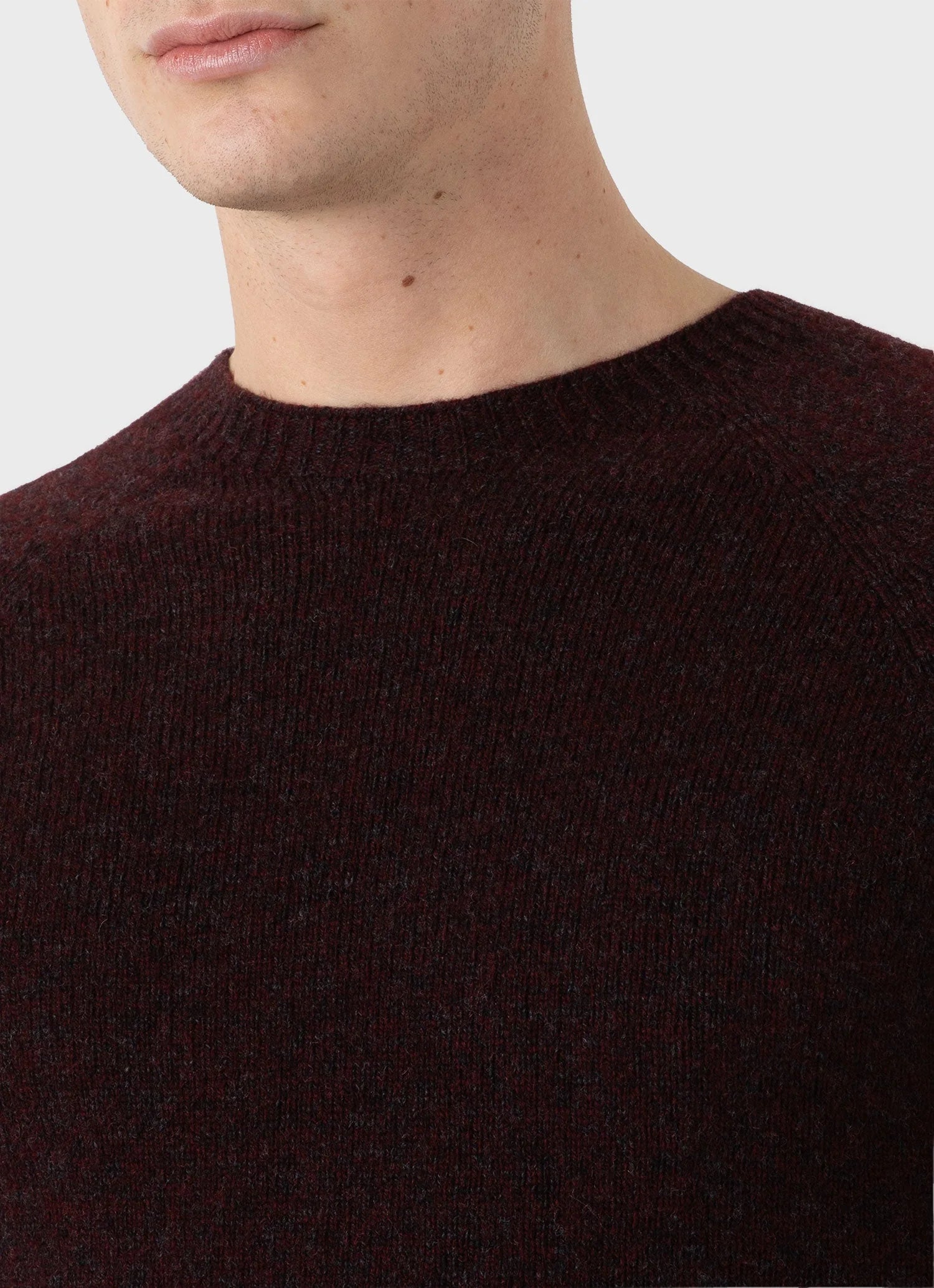 Lambswool Crew Neck - Port Twist