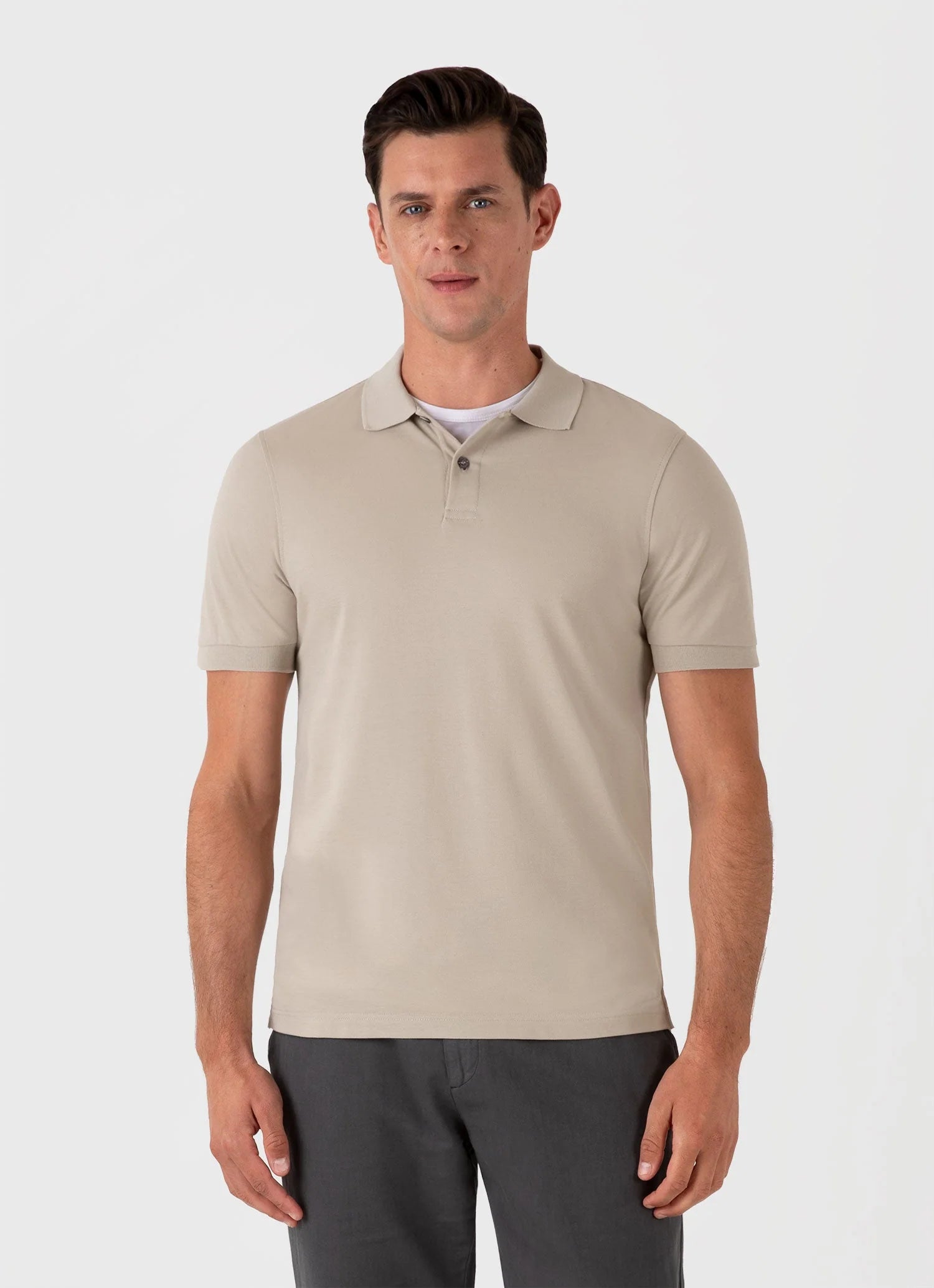 Pique Polo Shirt - Ash Grey