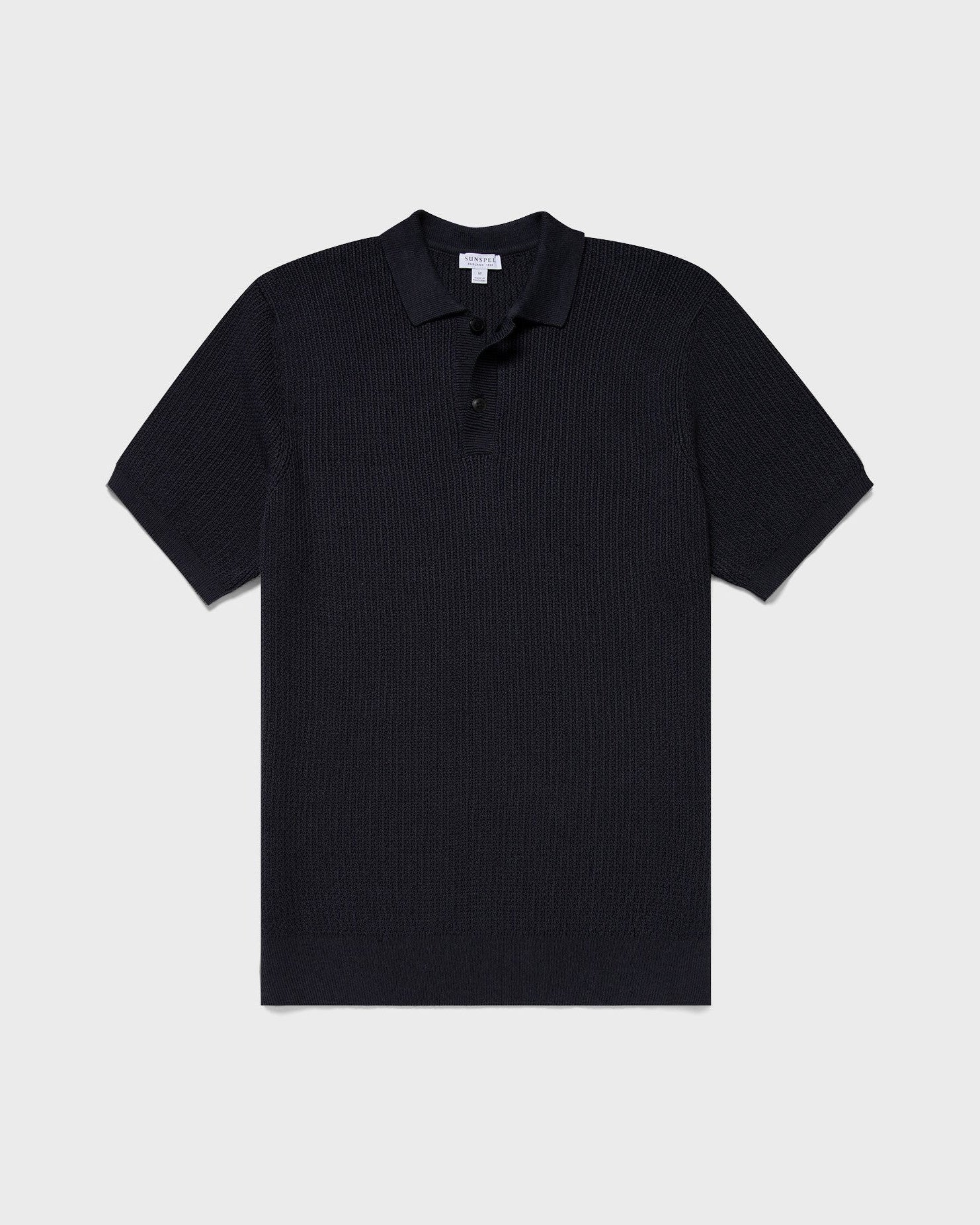 Melrose Knitted Polo - Navy