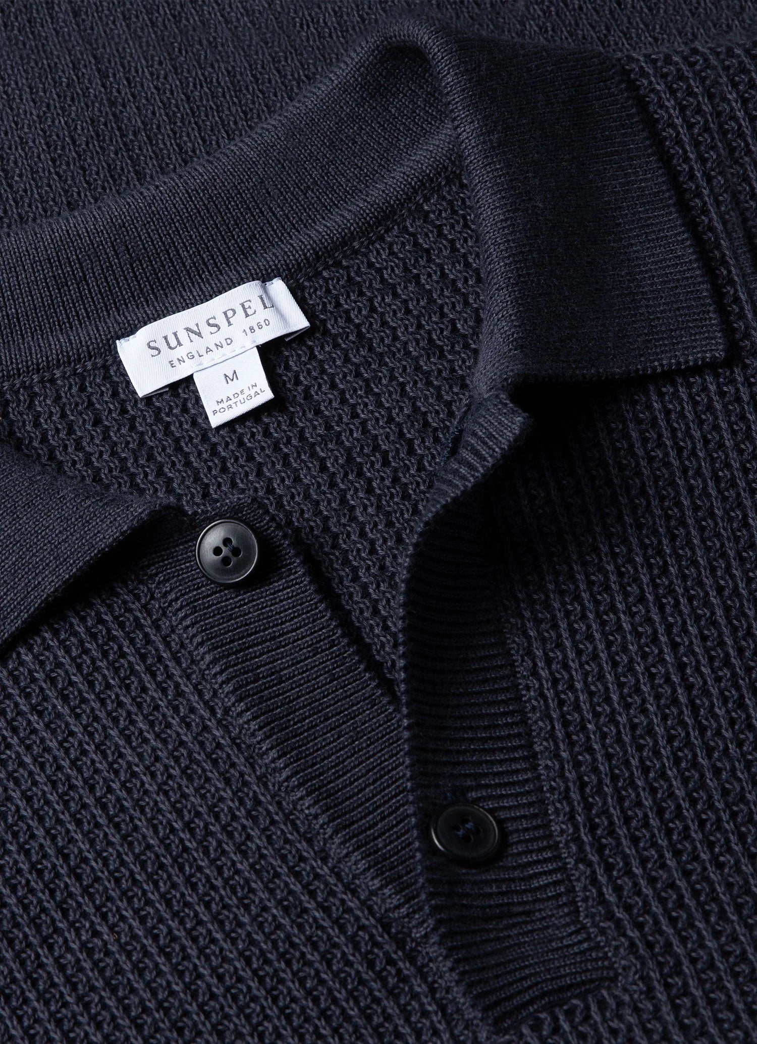 Melrose Knitted Polo - Navy