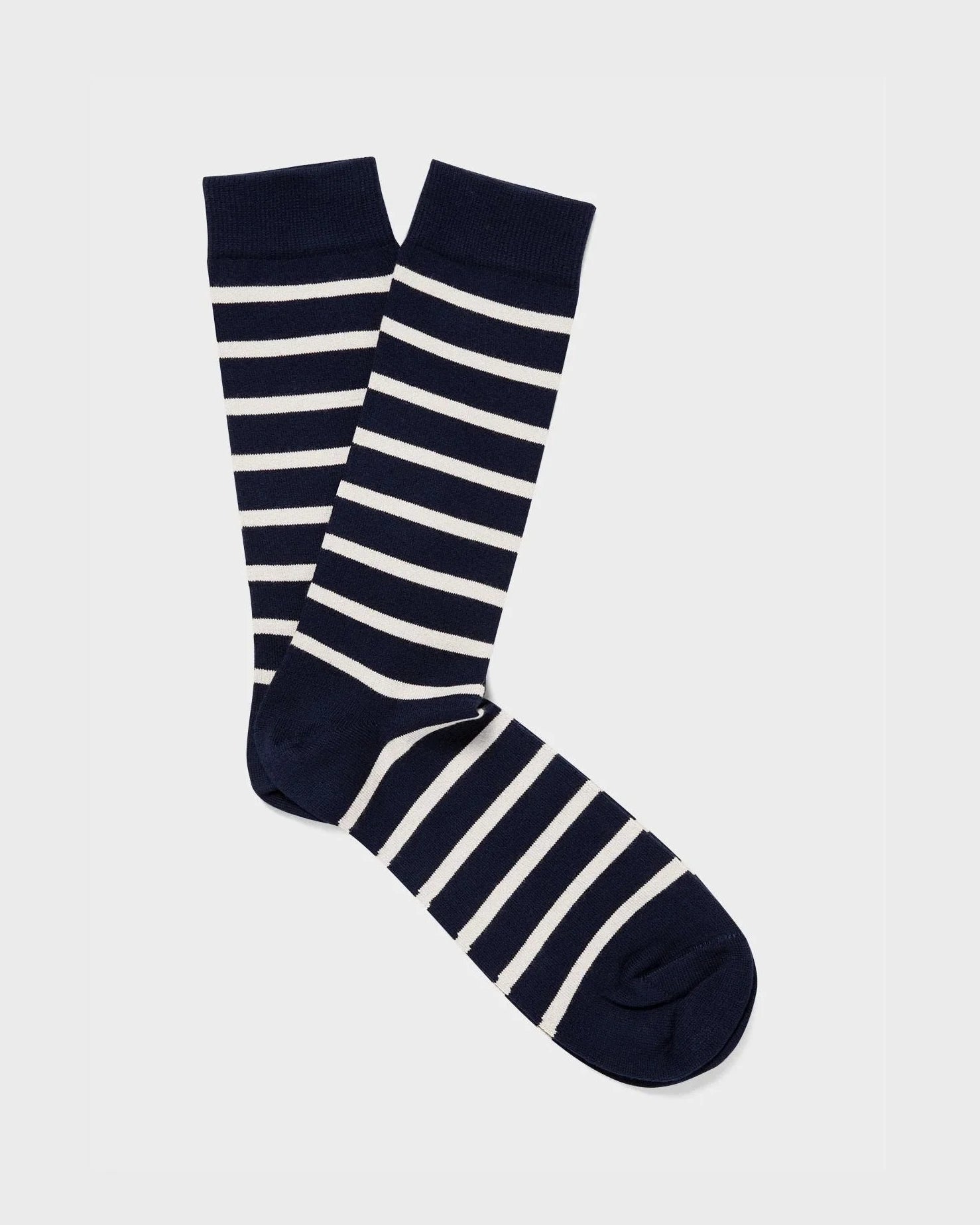 Stripe Cotton Sock - Navy/Archive White