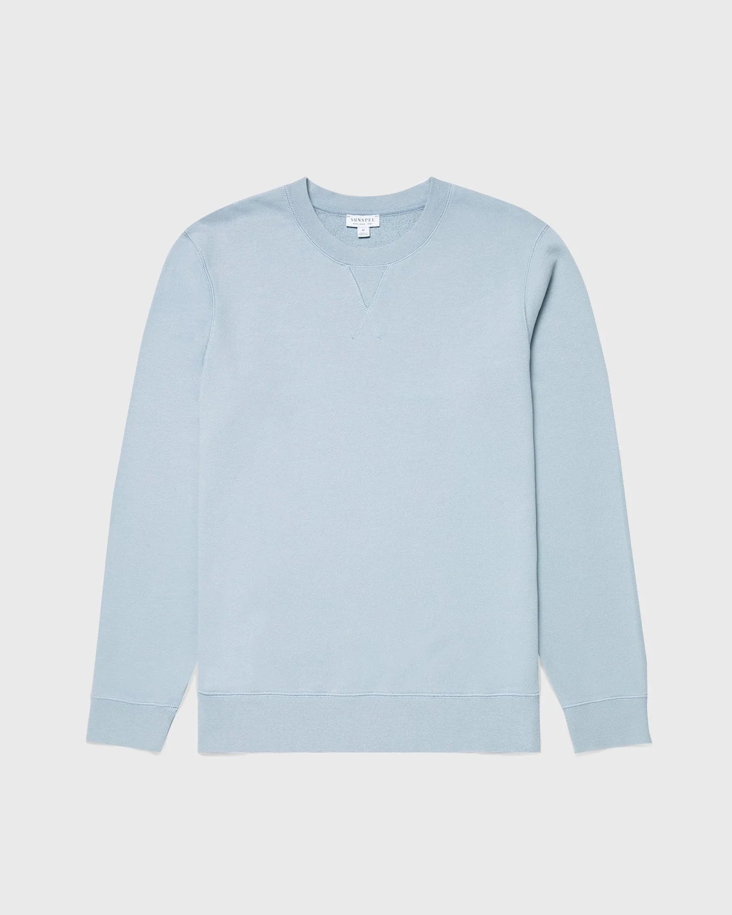 Cotton Loopback Sweatshirt - Smoke Blue