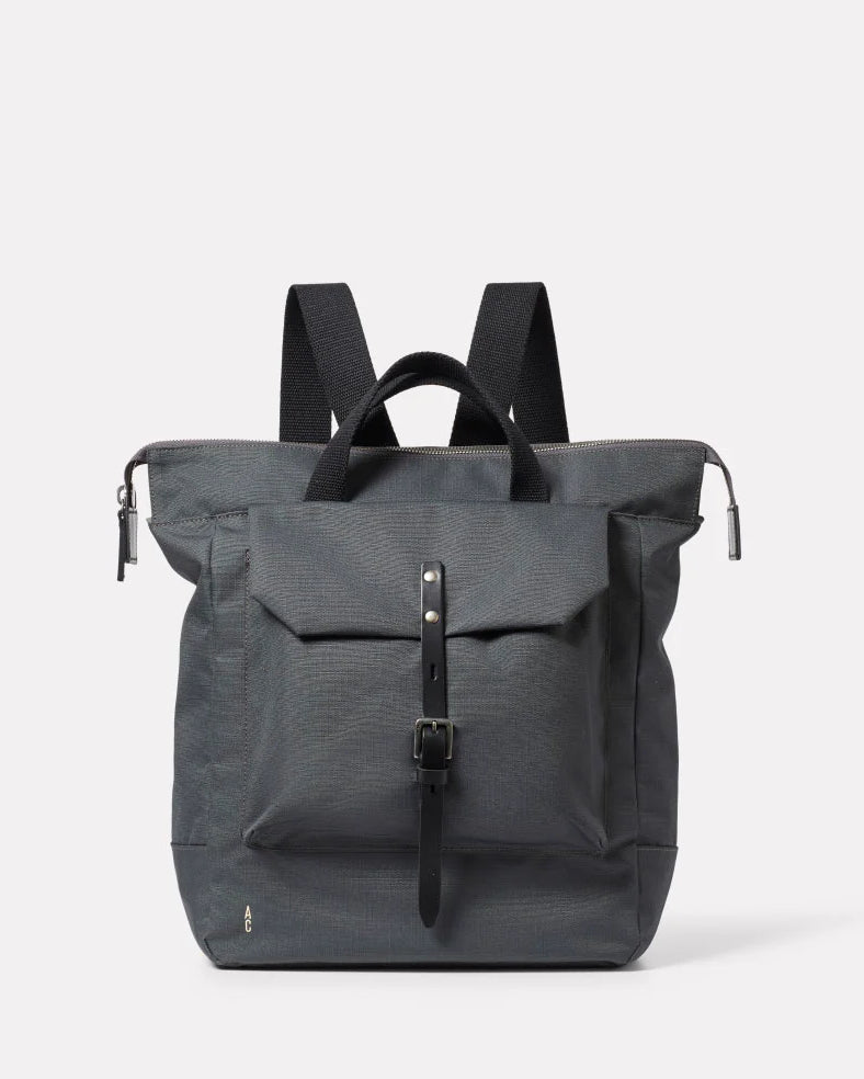 Frances Recycled Small Rucksack - Dark Grey