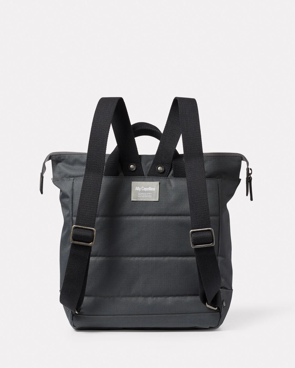 Frances Recycled Small Rucksack - Dark Grey